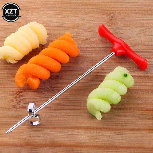 1pc Vegetables Spiral Knife Potato Carrot Cucumber Salad Chopper Easy Spiral Screw Slicer Cutter Spiralizer Kitchen Tools
