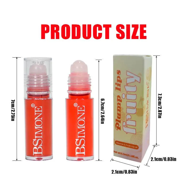 BSIMONE 5.5ml Makeup Gloss Beauty Lip Oil Tinted Lips Moisturizer Jelly Lipstick Bright Oil Moisturizing Balm Fuller Lip Effect