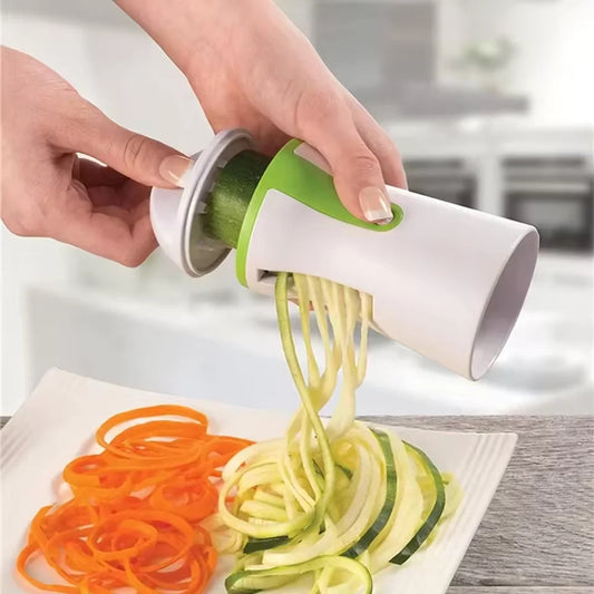 3in1 Handheld Vegetable Spiralizer Slicer Veggie Carrot Spiral Slicer Cutter Zucchini Pasta Noodle Spaghetti Maker Kitchen Tool