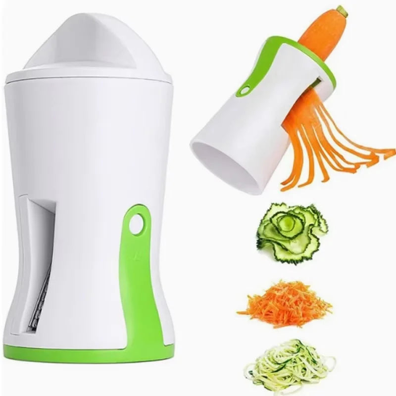 3in1 Handheld Vegetable Spiralizer Slicer Veggie Carrot Spiral Slicer Cutter Zucchini Pasta Noodle Spaghetti Maker Kitchen Tool