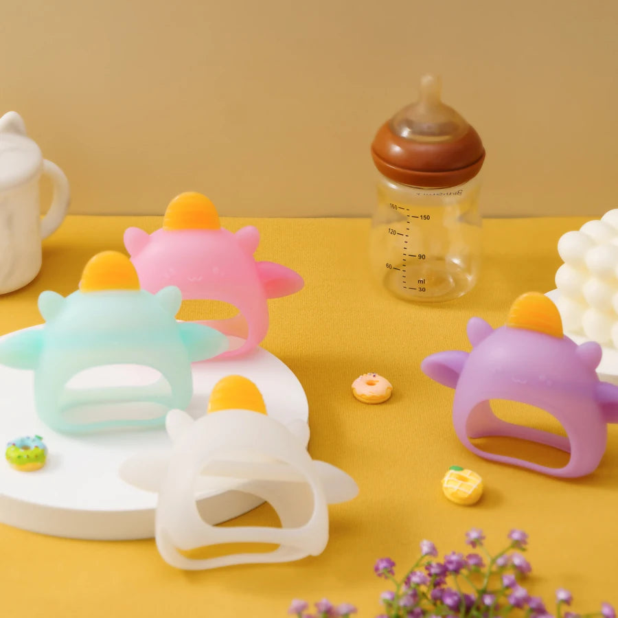 1PC Silicone Teether Toy For Baby Cartoon Animal Shape Baby Toys Nursing Baby Stuff Dental Care Baby Items Soft Baby Accessories